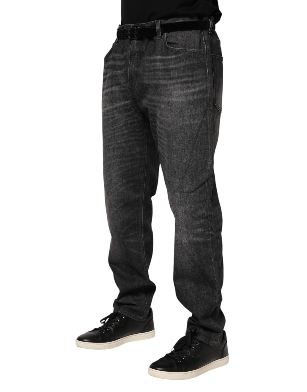 Dolce & Gabbana 9 To 5 Men's Stretch Denim Cotton Jeans - Gray