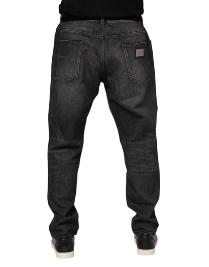 Dolce & Gabbana 9 To 5 Men's Stretch Denim Cotton Jeans - Gray