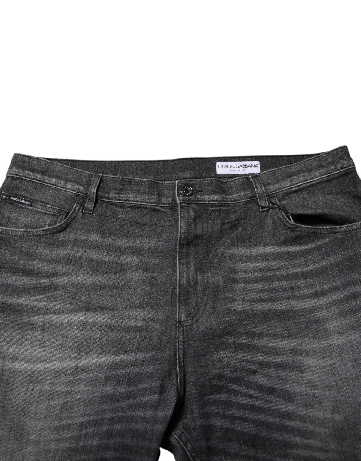 Dolce & Gabbana 9 To 5 Men's Stretch Denim Cotton Jeans - Gray