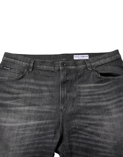Dolce & Gabbana 9 To 5 Men's Stretch Denim Cotton Jeans - Gray