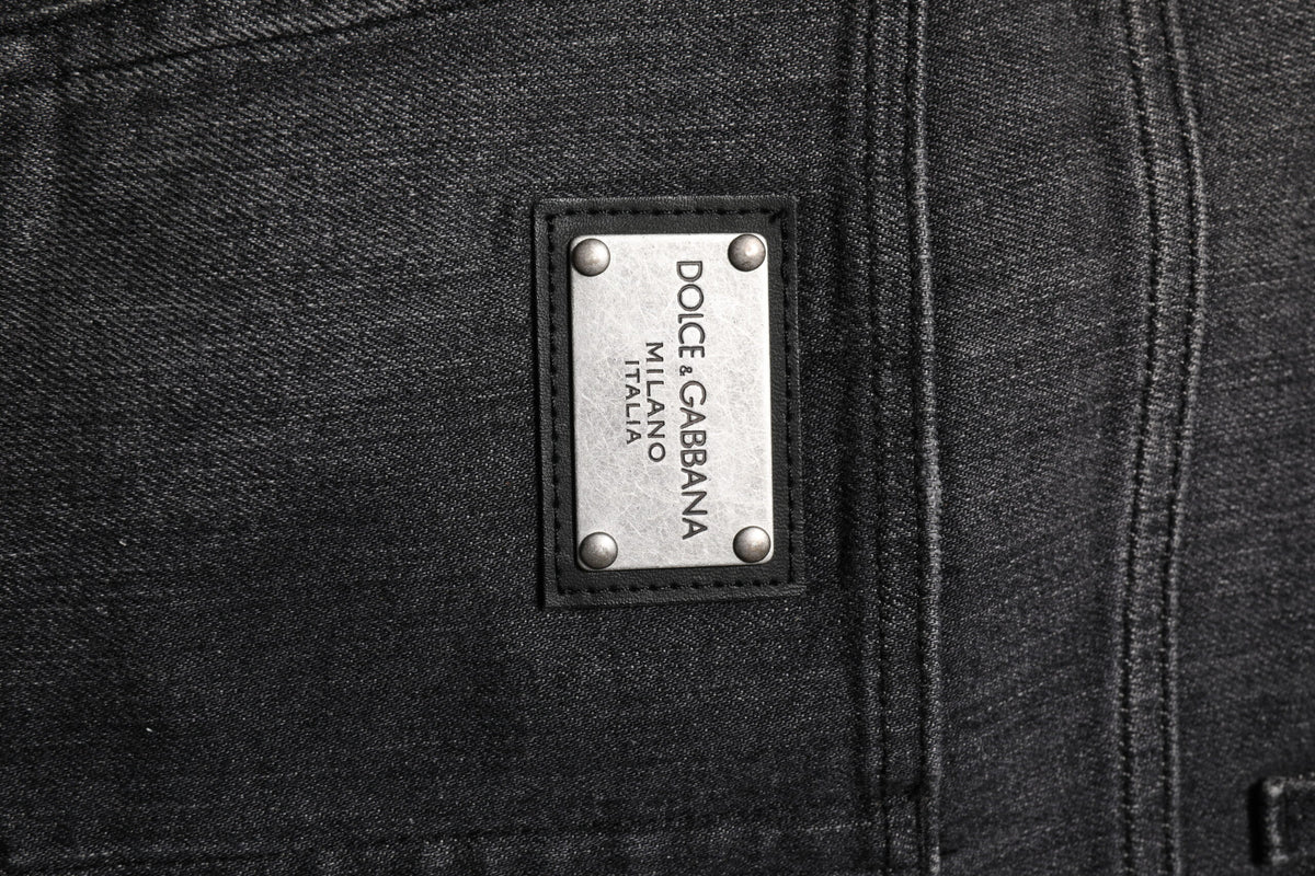 Dolce & Gabbana 9 To 5 Men's Stretch Denim Cotton Jeans - Gray