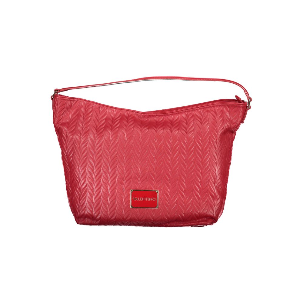 Phone Holder Handbag by Mario Valentino for women in polyethylene red features a refined silhouette, showcasing a secure zipper, organized internal-pockets, and versatile shoulder-strap, adjustable-strap & handle for a refined finish.