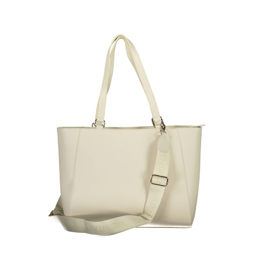 This Phone Holder Handbag by Mario Valentino for women in polyethylene and beige presents a sculptural silhouette featuring a secure zipper, ample internal-pockets, and versatile shoulder-strap, adjustable-strap & handle for a sculptural finish.
