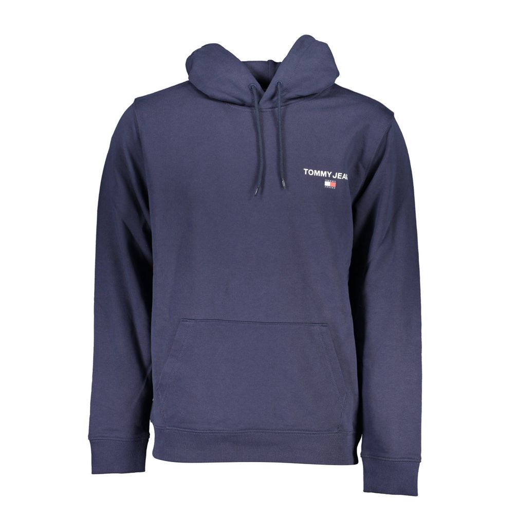 Hooded Sweatshirt Hoodie by Tommy Hilfiger for men in cotton blue & print features a authentic silhouette, showcasing a sophisticated hooded neckline and authentic detail for a refined finish.