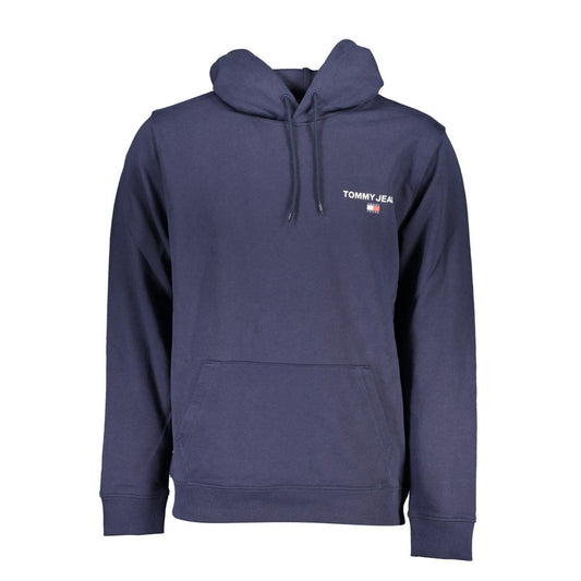 Hooded Sweatshirt Hoodie by Tommy Hilfiger for men in cotton blue & print features a authentic silhouette, showcasing a sophisticated hooded neckline and authentic detail for a refined finish.