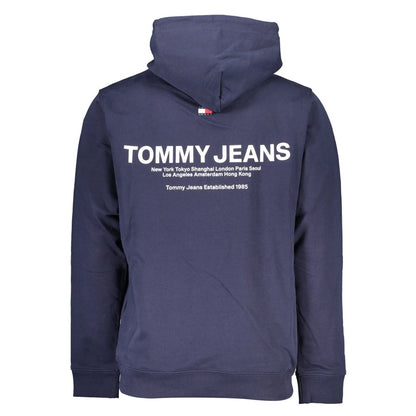 Hooded Sweatshirt Hoodie by Tommy Hilfiger for men in cotton blue & print features an luminous silhouette, showcasing a sophisticated and for a truly luminous look.