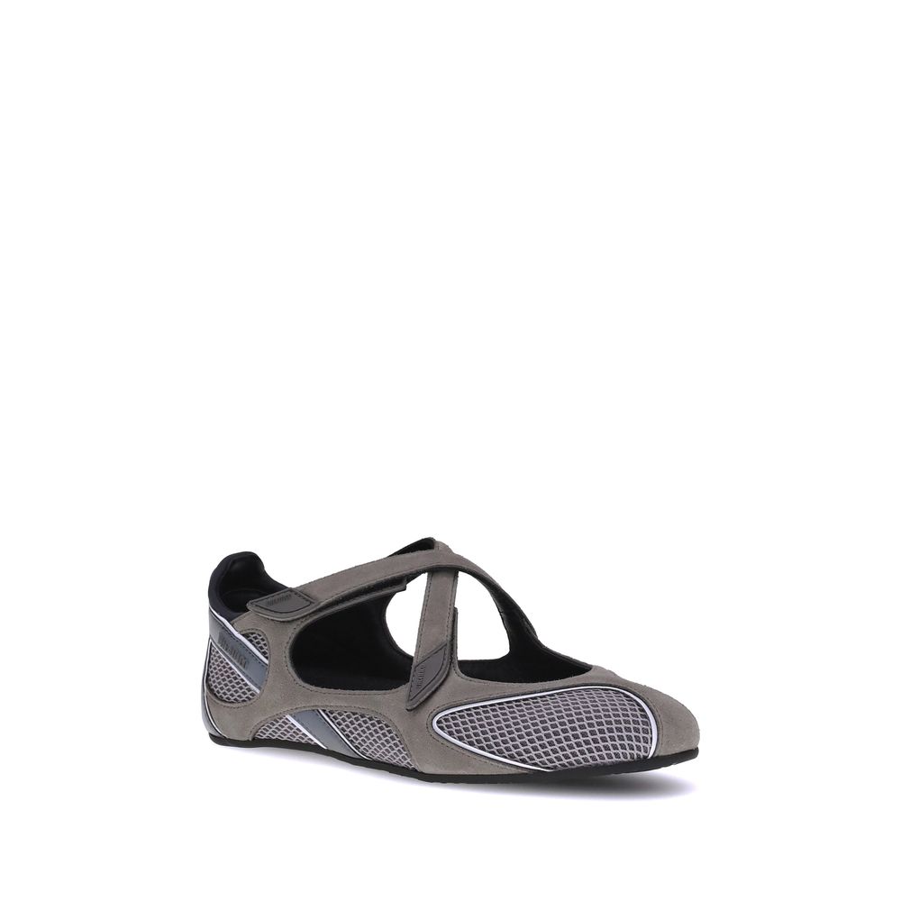 Espadrilles Flat Shoes by The Attico for women in polyester polyurethane & bos taurus calf leather gray showcases a resplendent Nomad Women's Polyester Polyurethane & Bos Taurus Calf Leather Espadrilles Flat Shoes aesthetic with a and .