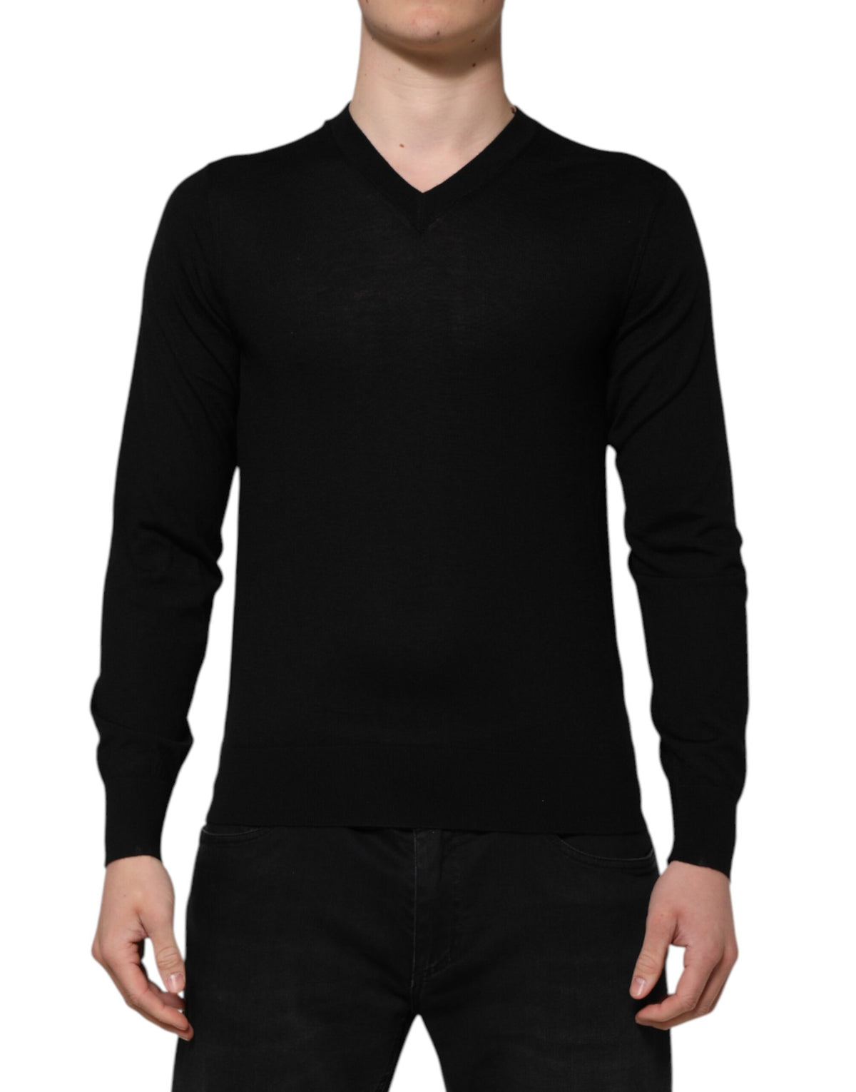 Dolce & Gabbana Men's Virgin Wool Sweater - Dark Gray