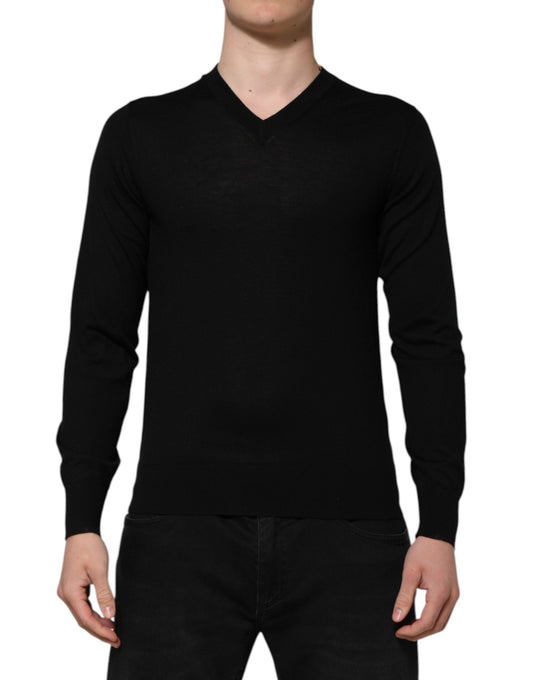 Dolce & Gabbana Men's Virgin Wool Sweater - Dark Gray