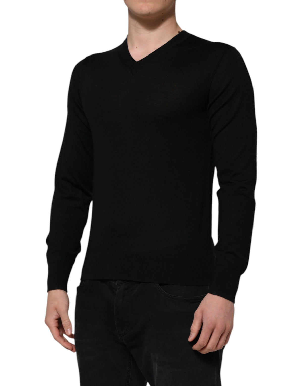 Dolce & Gabbana Men's Virgin Wool Sweater - Dark Gray