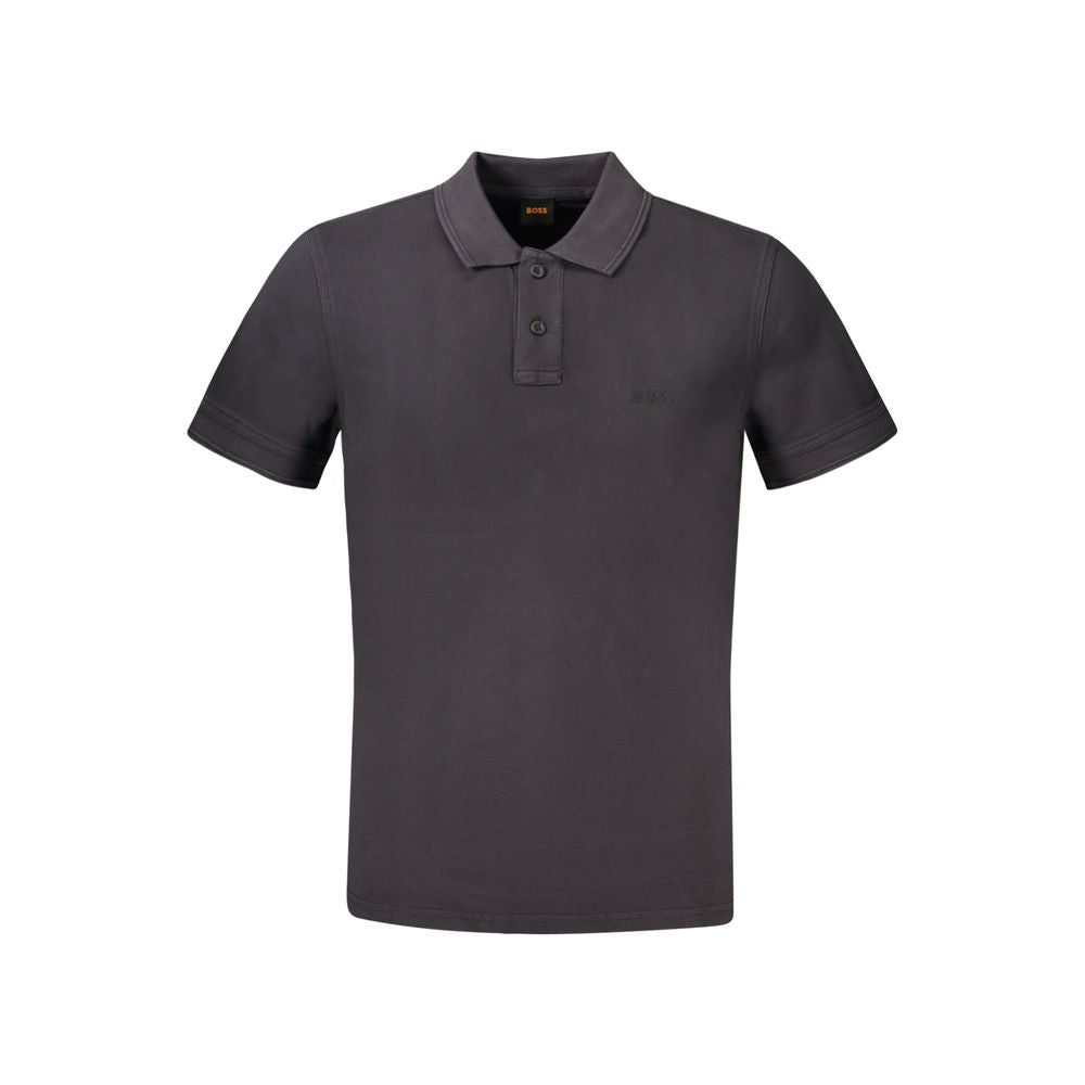 Polo Shirt by Hugo Boss for men in cotton black & print features a eye catching silhouette, showcasing a refined and short-sleeve for a eye catching finish.