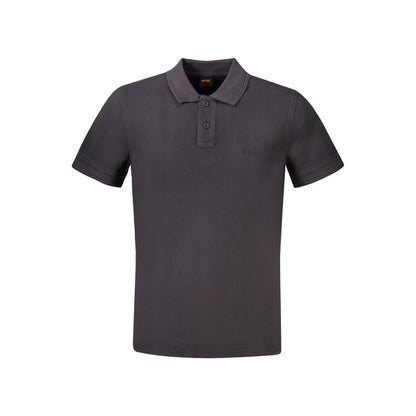 Polo Shirt by Hugo Boss for men in cotton black & print features a eye catching silhouette, showcasing a refined and short-sleeve for a eye catching finish.
