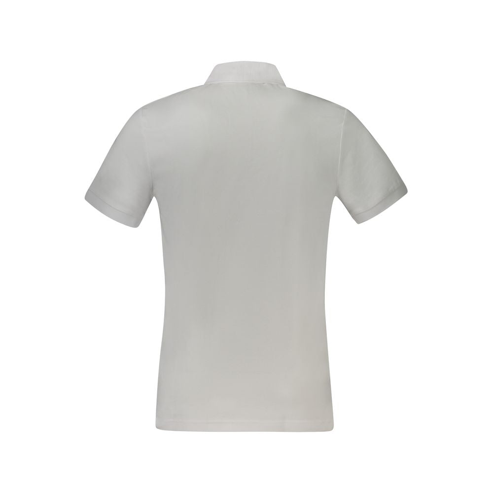 Polo Shirt by Hugo Boss for men in cotton white showcases a sharp silhouette, detailed with a refined and sharp for a sophisticated finish.