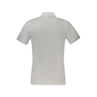 Polo Shirt by Hugo Boss for men in cotton white showcases a sharp silhouette, detailed with a refined and sharp for a sophisticated finish.