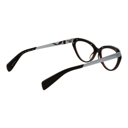 Eyeglasses Frames by Yohji Yamamoto for unisex in acetate and brown showcases an refined full-frame frame design featuring a sophisticated brown coloured frame for an refined and refined aesthetic.