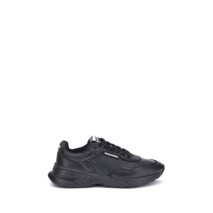 Athletic Sneakers Dsquared² men bos taurus calf leather black & monogram featuring a avant-garde Men's Athletic Bos Taurus Calf Leather Sneakers design with a avant-garde athletic style for a refined finish.