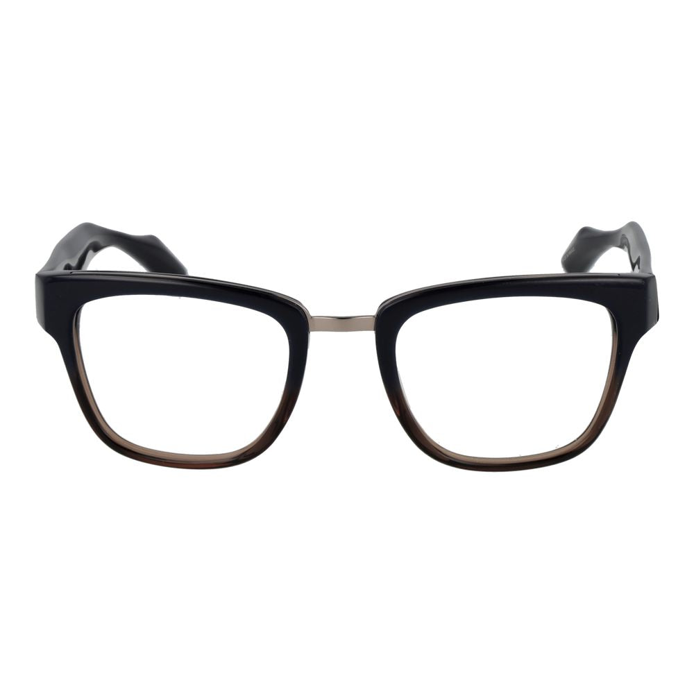 Eyeglasses Frames by Yohji Yamamoto for unisex in acetate blue features an refined silhouette, showcasing the refined blue coloured frame and sophisticated full-frame frame design.