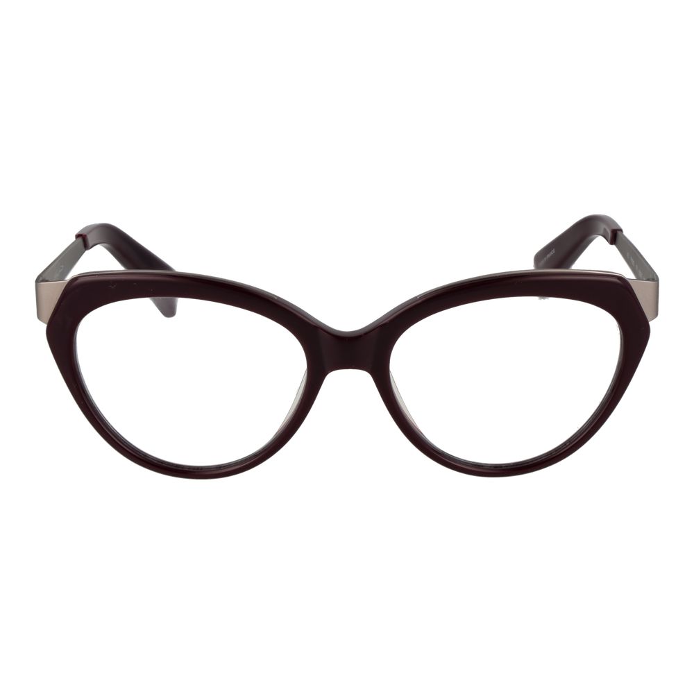 Eyeglasses Frames by Yohji Yamamoto for unisex in acetate purple features an refined silhouette, showcasing a sophisticated purple coloured frame and refined full-frame frame design for a refined look.