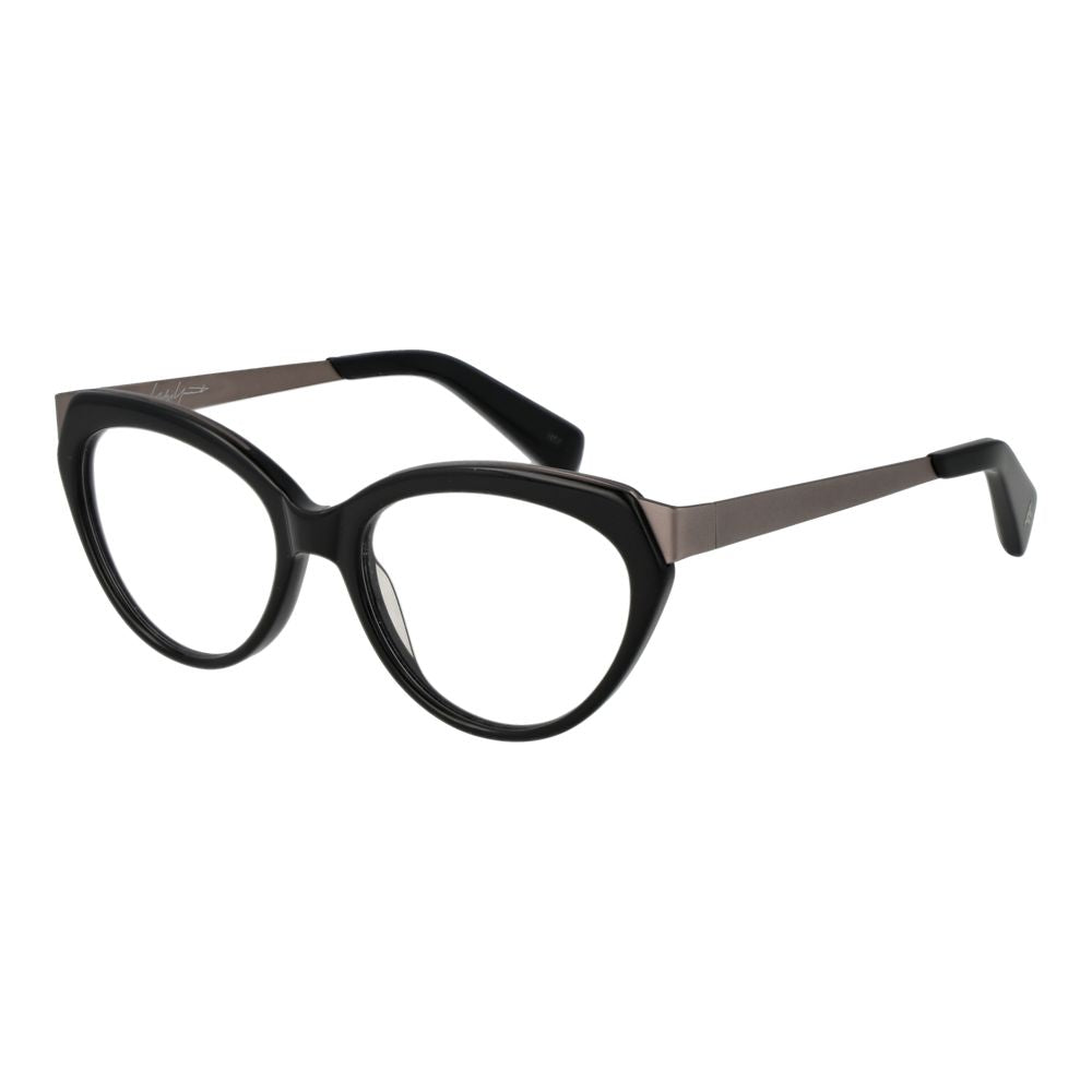Eyeglasses Frames by Yohji Yamamoto for unisex in acetate and gray showcases a refined silhouette, detailed with a gray coloured frame finish and a sophisticated full-frame frame design.