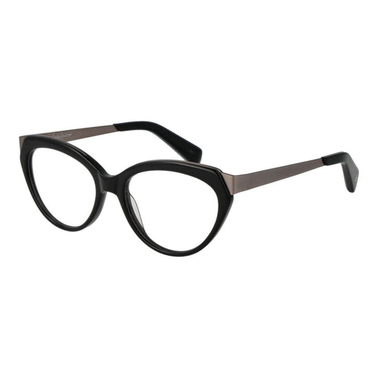 Eyeglasses Frames by Yohji Yamamoto for unisex in acetate and gray showcases a refined silhouette, detailed with a gray coloured frame finish and a sophisticated full-frame frame design.
