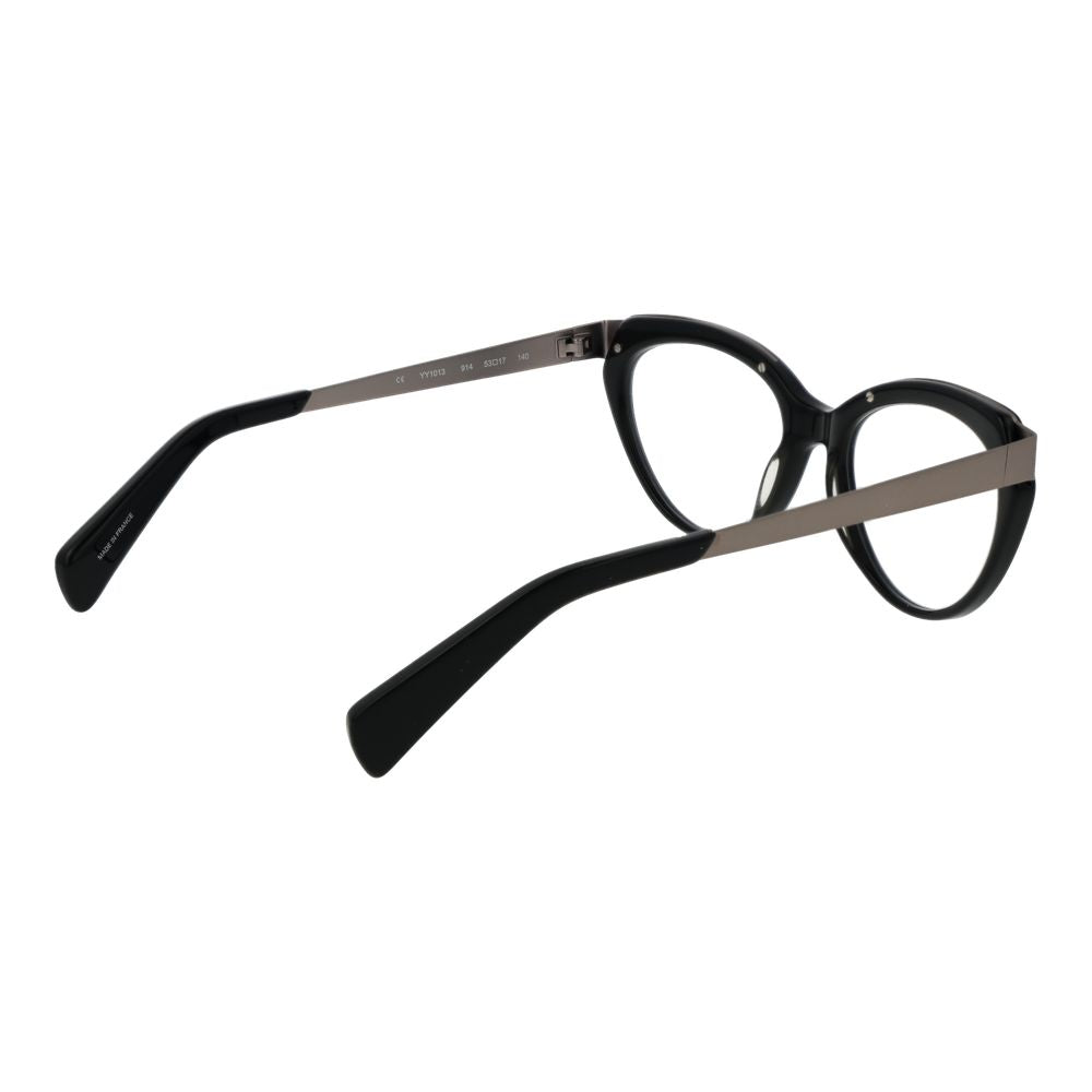Eyeglasses Frames by Yohji Yamamoto for unisex in acetate gray features an refined silhouette, showcasing the refined gray coloured frame and sophisticated full-frame frame design.