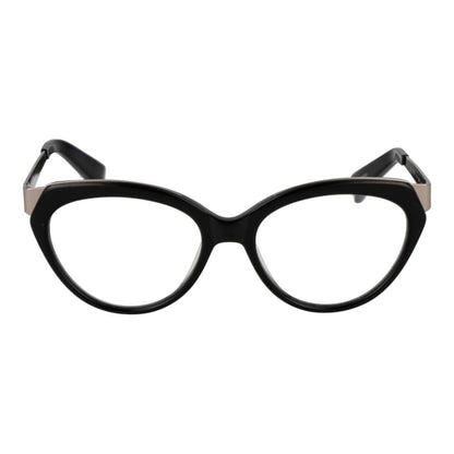 Eyeglasses Frames by Yohji Yamamoto for unisex in acetate black features a refined silhouette, showcasing a refined black coloured frame and full-frame frame design for a sophisticated, premium look.
