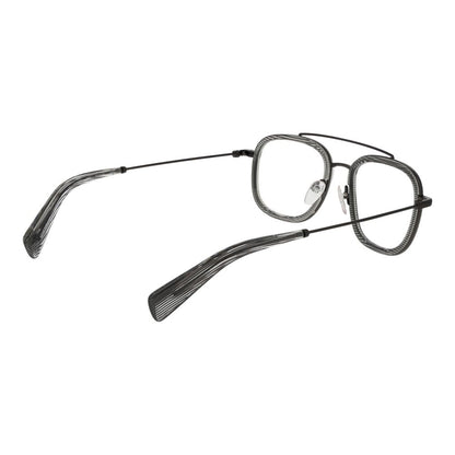 Eyeglasses Frames by Yohji Yamamoto for men in plastic gray showcases a refined full-frame frame design with a refined gray coloured frame finish for a refined and sophisticated look.