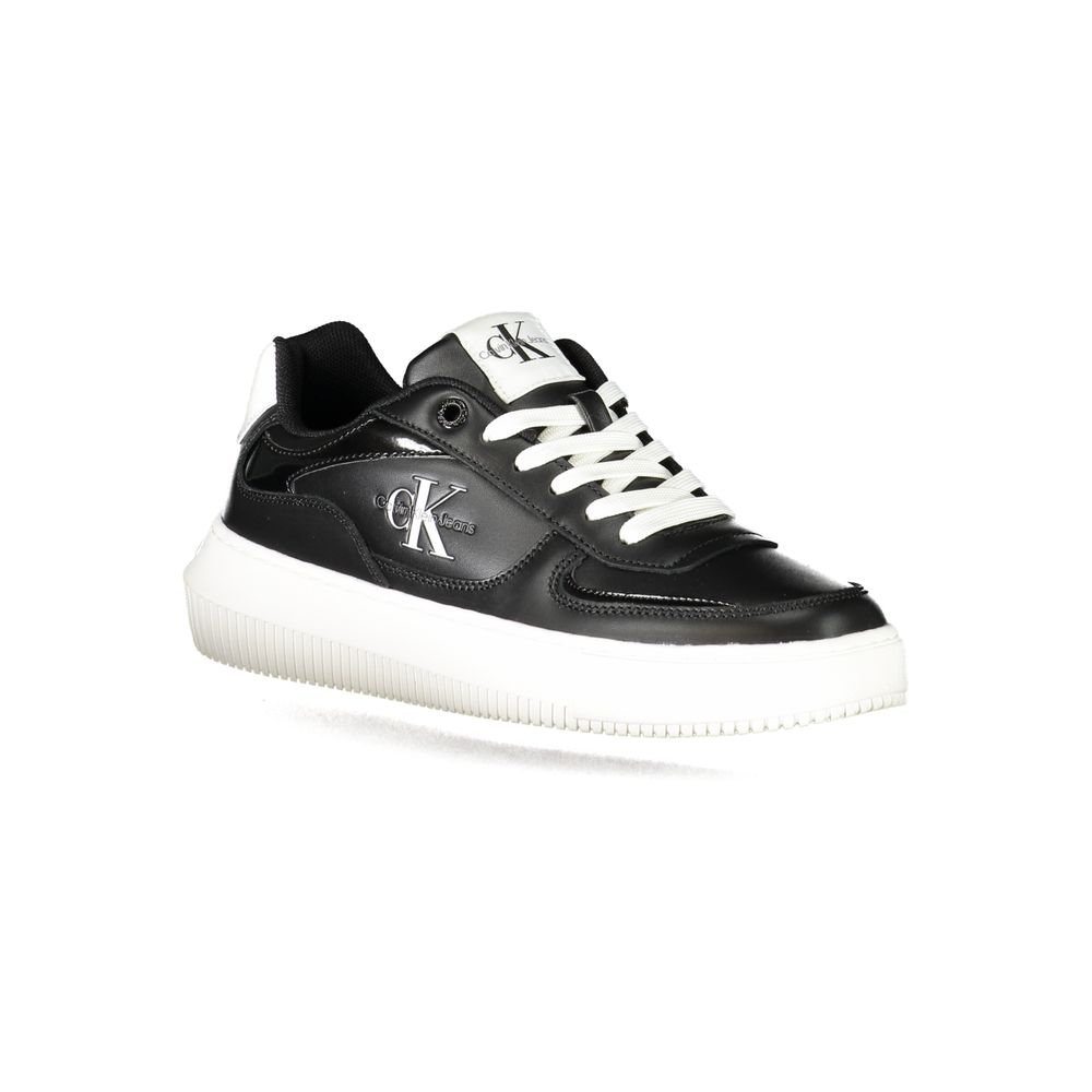 Sneakers by Calvin Klein for women in polyester & rubber black & print features an sumptuous design from the Women's Fashion Polyester & Rubber Sneakers collection, highlighting a sumptuous fashion style for a premium, high-fashion look.