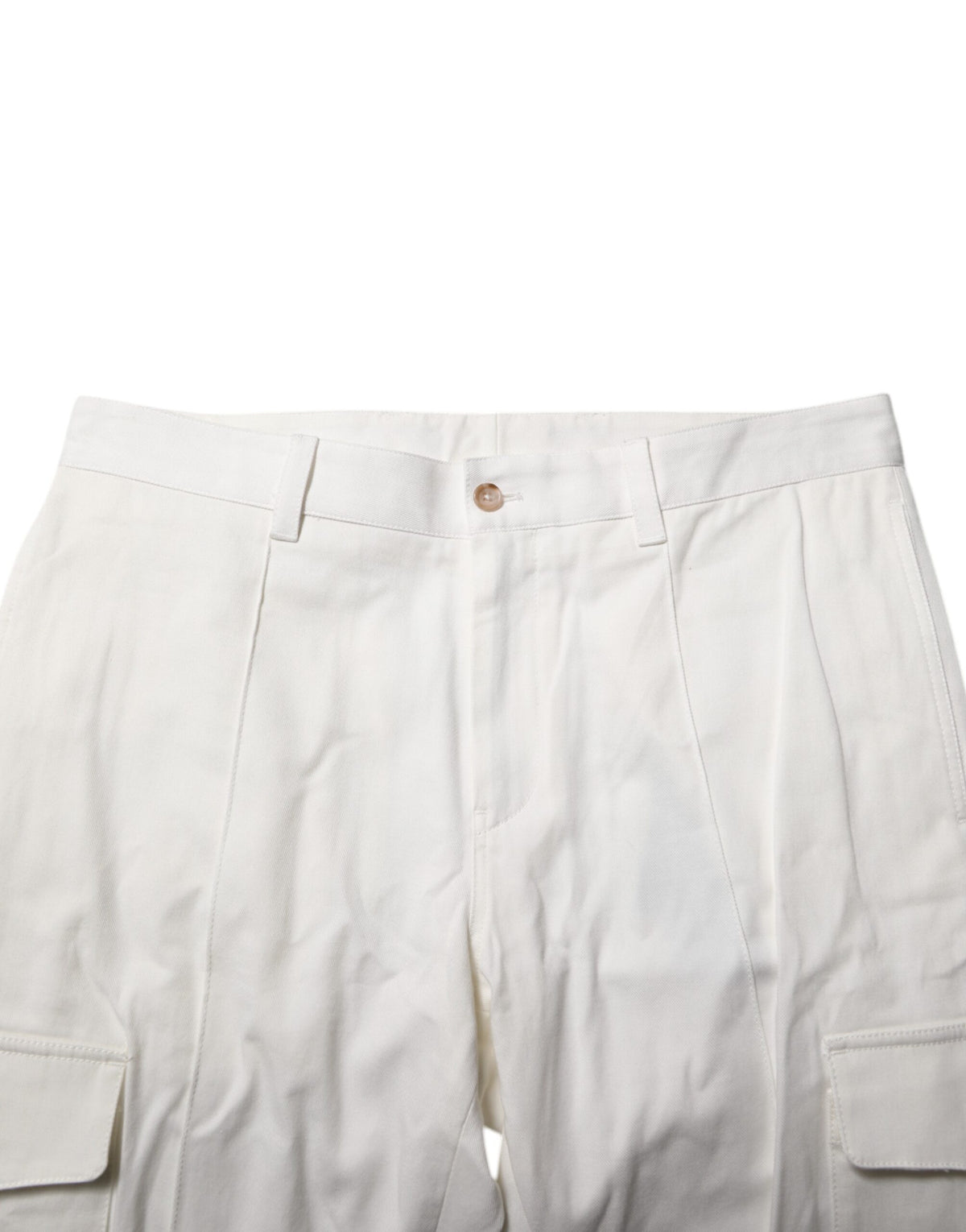 Dolce & Gabbana 9 To 5 Men's Skinny Regular Fit Stretch Cotton Joggers - White