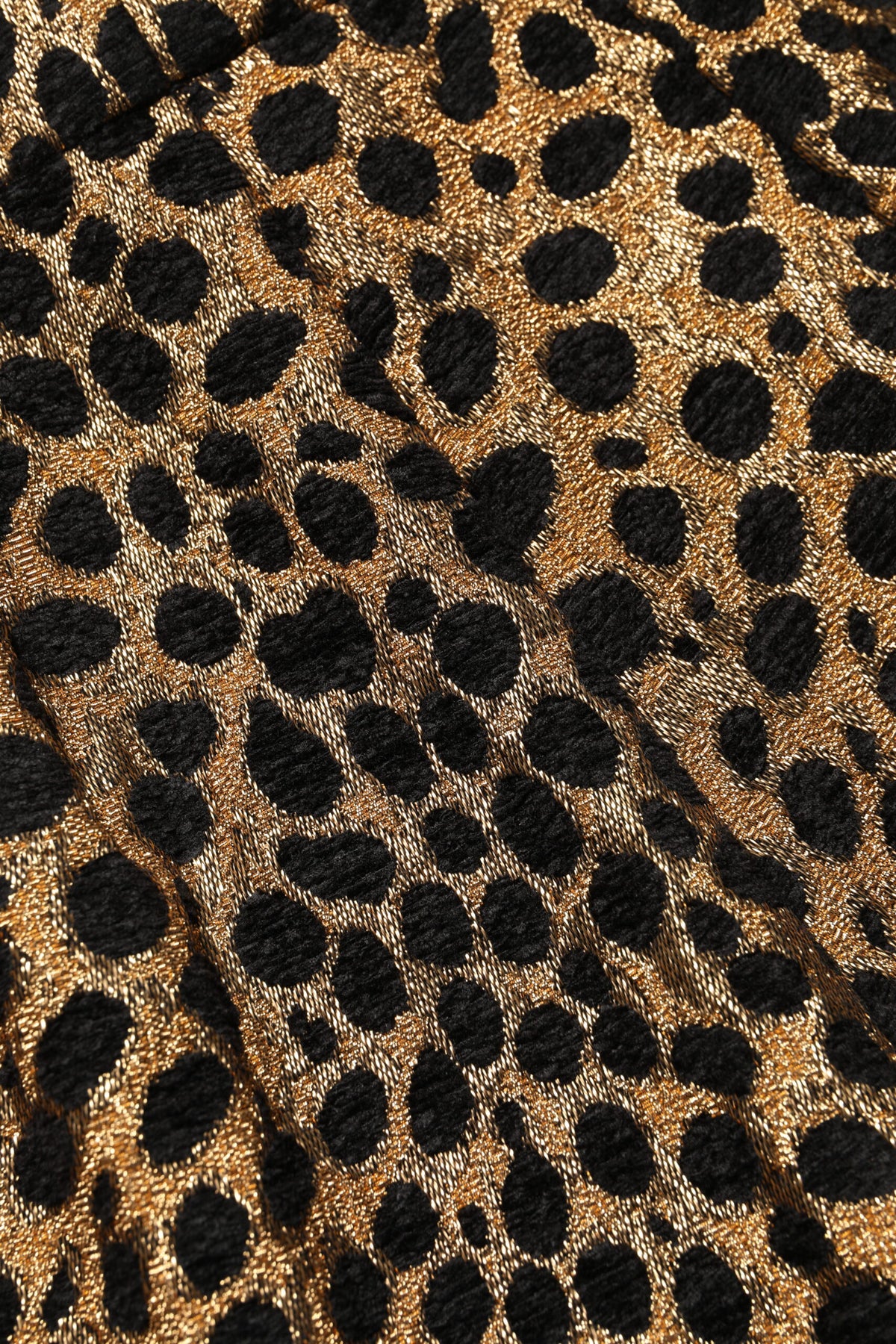 Dolce & Gabbana Women's High Rise Polyester & Film Fiber Shorts - Brown Leopard Print Print