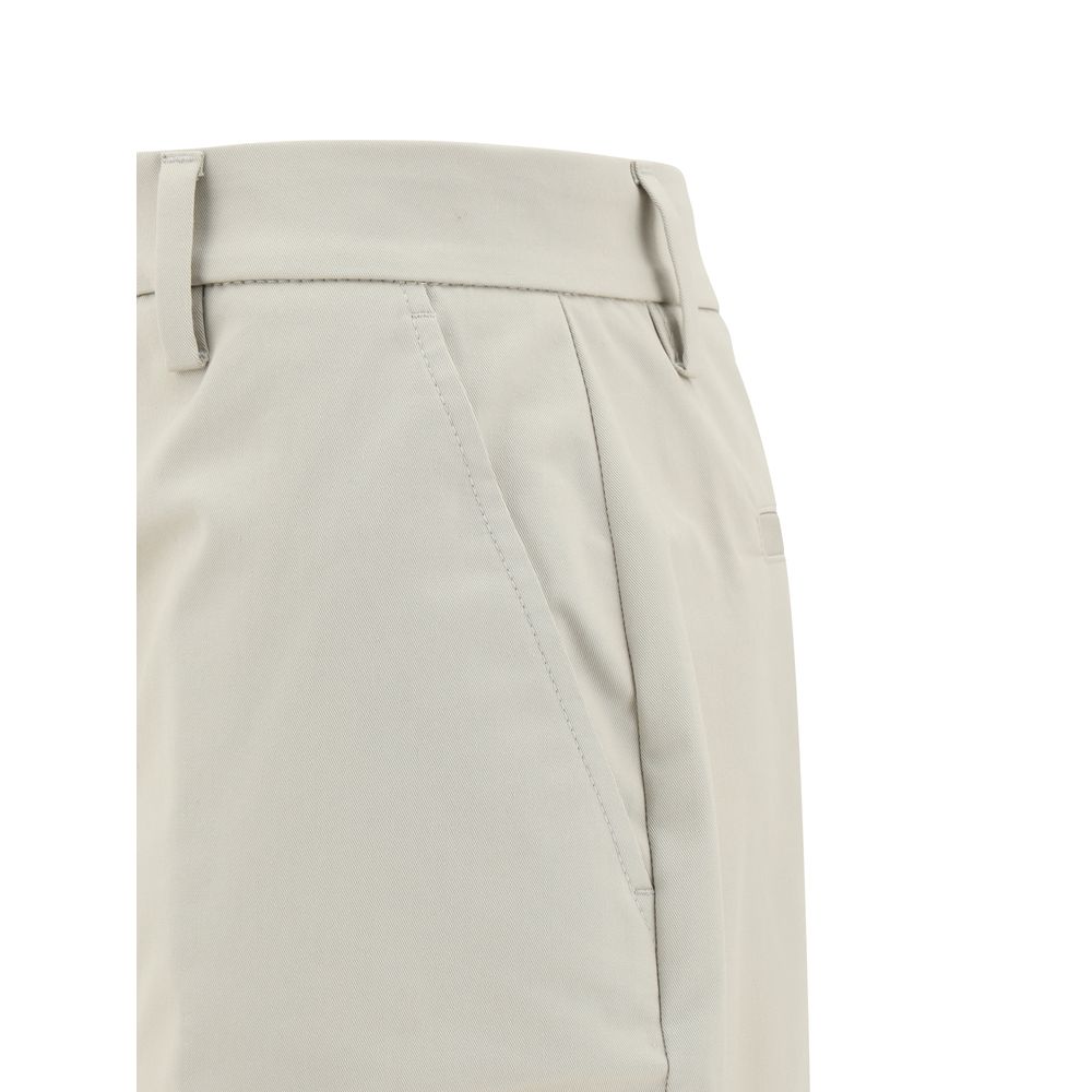 Trousers by True Royal for women in stretch cotton beige & patterned features a artisanal silhouette, showcasing a sophisticated flared & regular-fit with a long and for a artisanal finish.