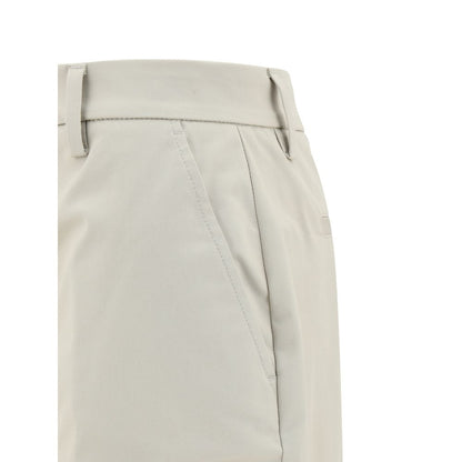 Trousers by True Royal for women in stretch cotton beige & patterned features a artisanal silhouette, showcasing a sophisticated flared & regular-fit with a long and for a artisanal finish.