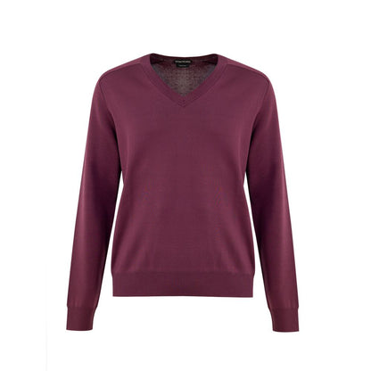 This Sweater by Tom Ford for men in polyamide polyurethane & silk purple presents a understated silhouette, featuring a sophisticated v-neck neckline and for a understated finish.