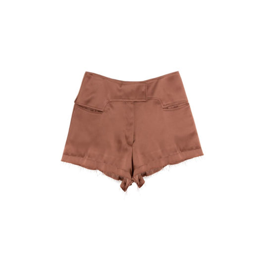Shorts by Tom Ford for women in viscose silk satin pink features a sharp silhouette, meticulously detailed with a sharp , a short cut, and a sophisticated .