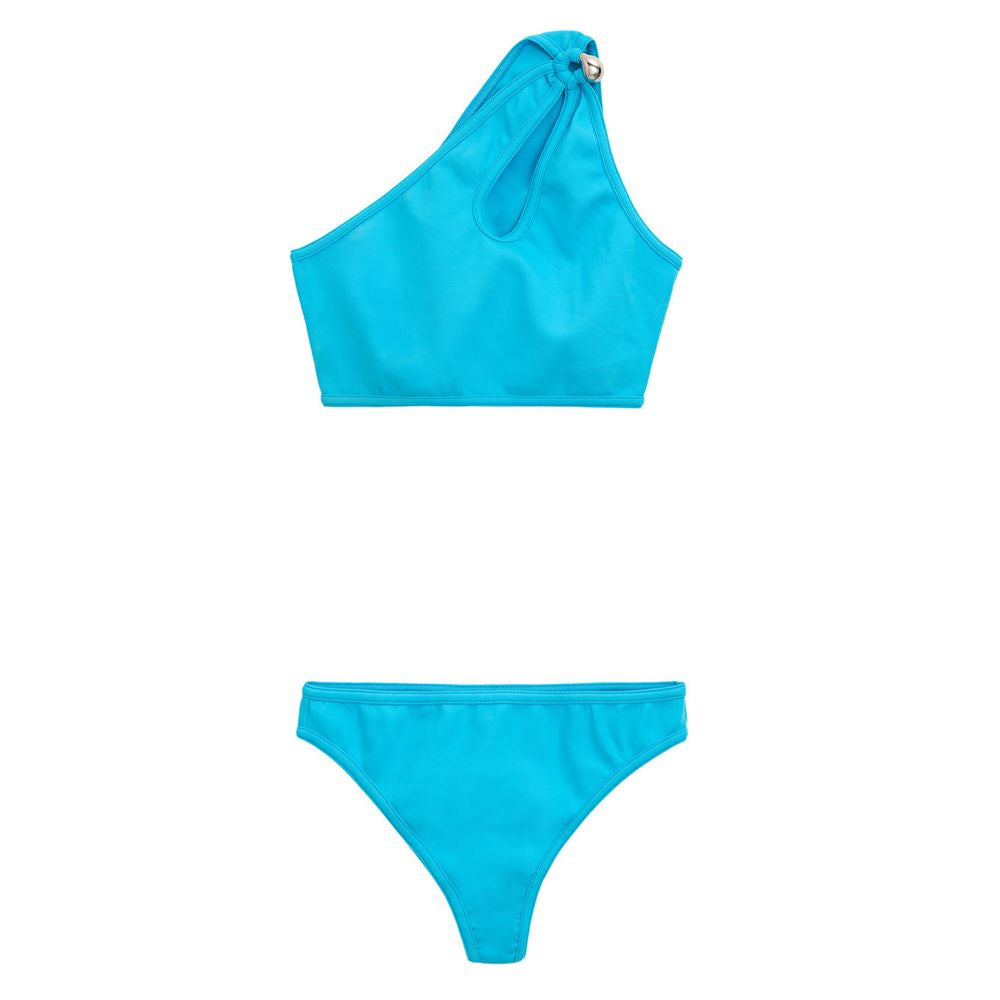 Swim Briefs by Bottega Veneta for women in polyamide blue & turquoise features an magnificent silhouette, showcasing the refined aesthetic of Women's Polyamide Swim Briefs with a magnificent cut designed for the modern shoreline.
