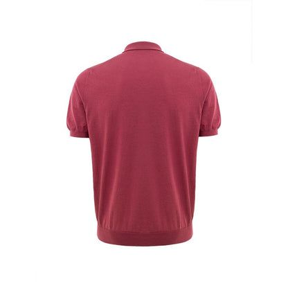 Polo Shirt by Gran Sasso for men in cotton cherry, red & patterned showcases a enviable silhouette, featuring a refined and for a enviable finish.