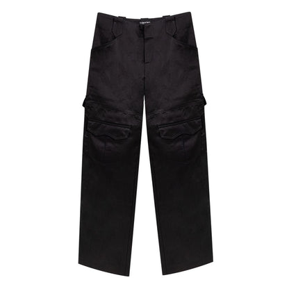 Cargo Pants by Tom Ford for women in linen & viscose black features an smart casual relaxed-fit & wide and long, expertly tailored with a and smart casual utilitarian details for a sophisticated look.