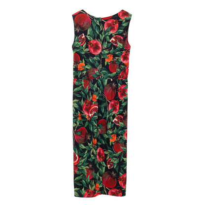 Dress by Dolce & Gabbana for women in stretch viscose bicolour, red & print features an cute silhouette, detailed with a and round neckline that elegantly flows into a cute .