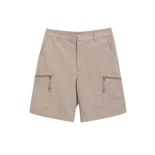 Bermuda Shorts by Dior for men in cotton beige presents a contemporary silhouette, showcasing a contemporary with a refined short and elegant .