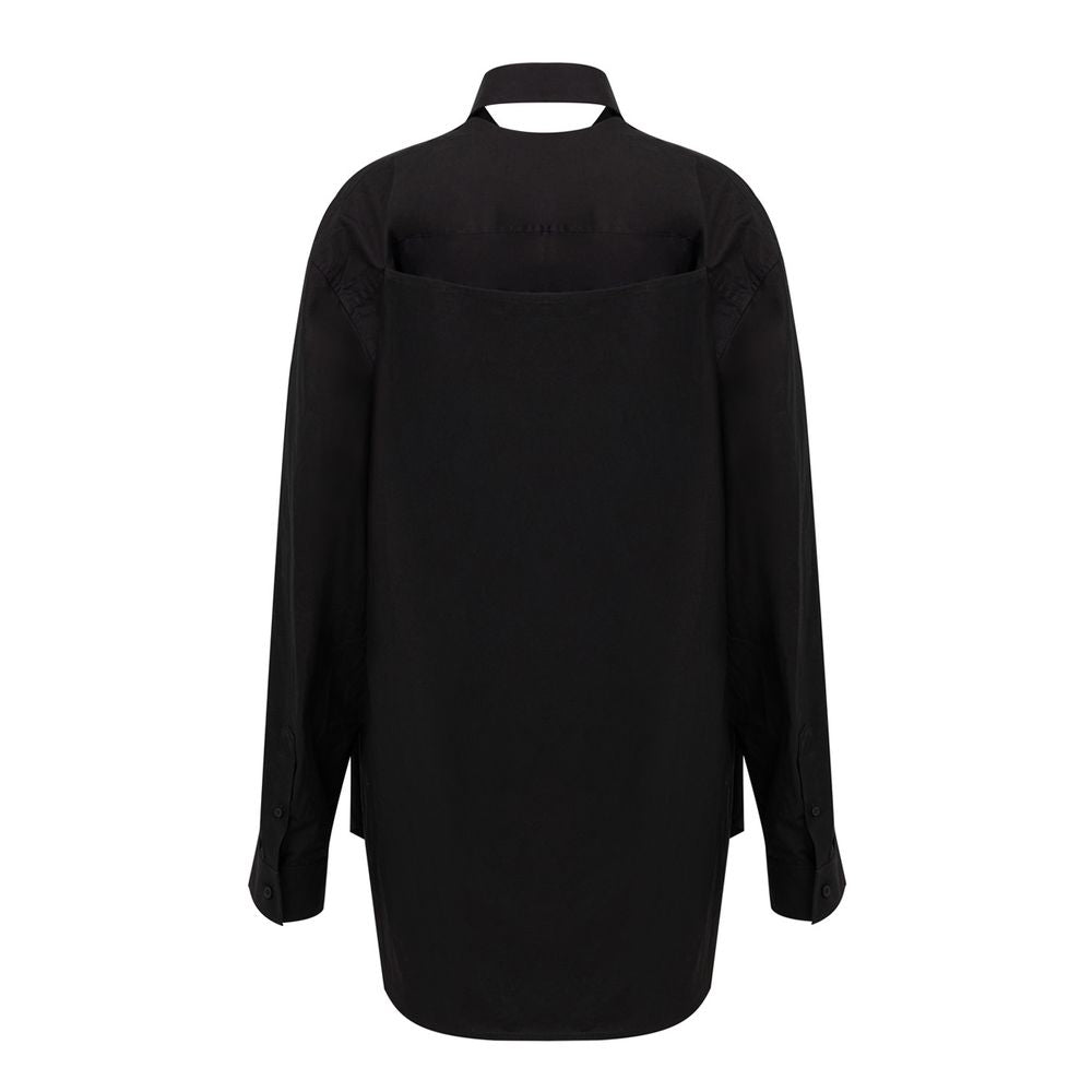 Dress by Balenciaga for women in cotton black features an magnificent silhouette, artfully detailed with a magnificent and that flows into an magnificent .