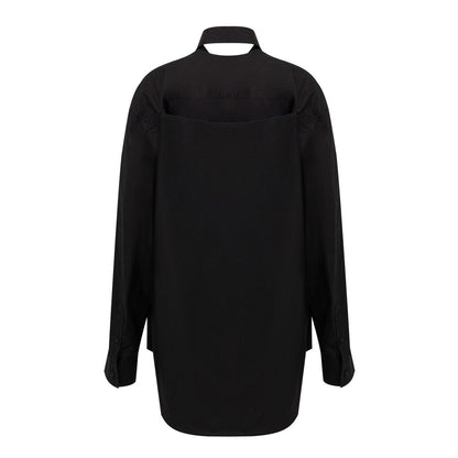 Dress by Balenciaga for women in cotton black features an magnificent silhouette, artfully detailed with a magnificent and that flows into an magnificent .