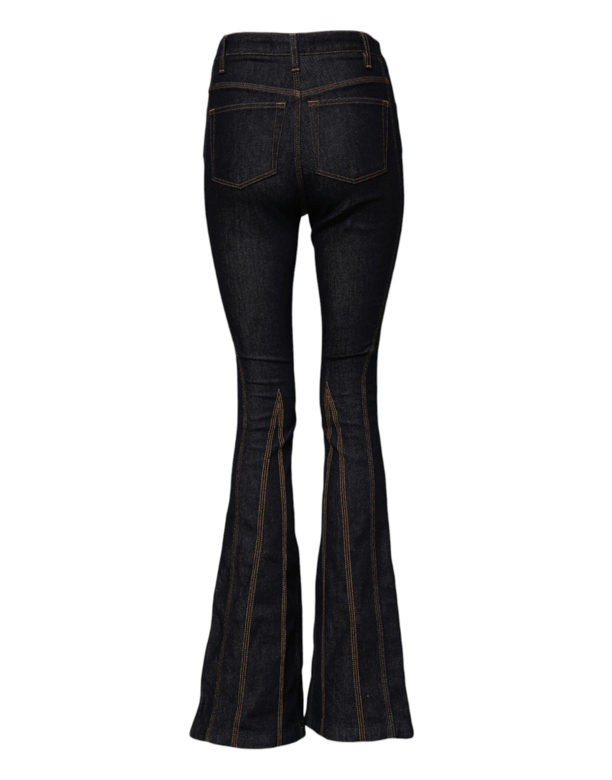 Dolce & Gabbana Women's Bootcut Mid Rise Stretch Denim Cotton Jeans - Black