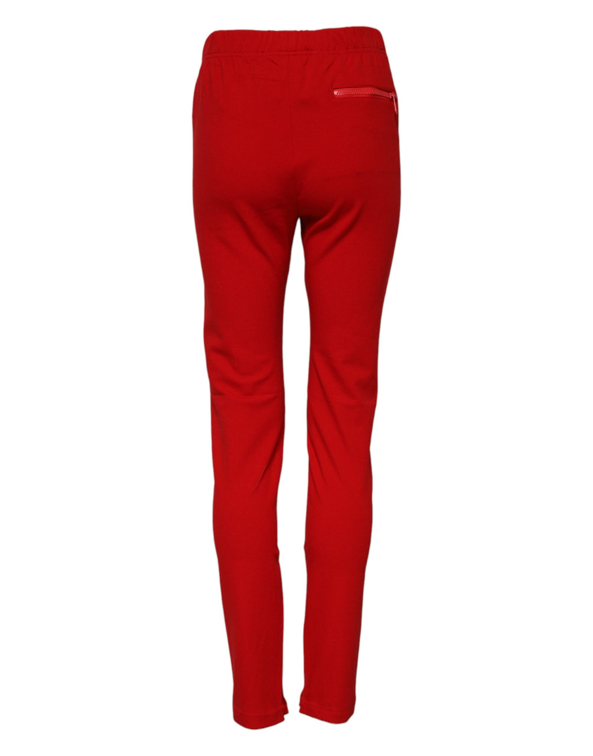 Dolce & Gabbana Women's Slim Mid Rise Cotton Nylon & Viscose Jeans - Red Print