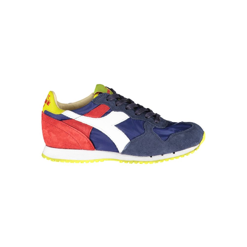 Sneakers by Diadora for women in fabric blue presents a sumptuous silhouette from the Women's Fashion Fabric Sneakers collection, showcasing a sumptuous fashion style for an elevated aesthetic.