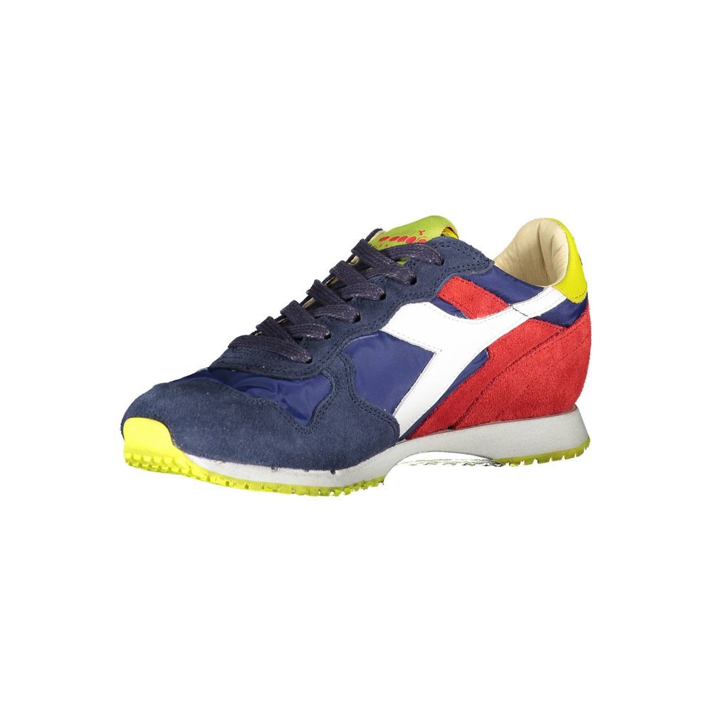 Sneakers by Diadora for women in fabric blue features a sumptuous design, perfectly showcasing the sumptuous fashion style of this Women's Fashion Fabric Sneakers.