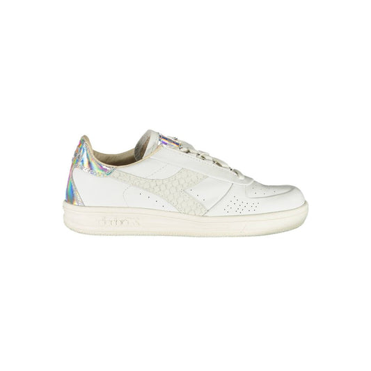 Sneakers by Diadora for women in fabric white features an sumptuous design from the Women's Fashion Fabric Sneakers collection, highlighting a sumptuous fashion style for a premium, high-fashion look.