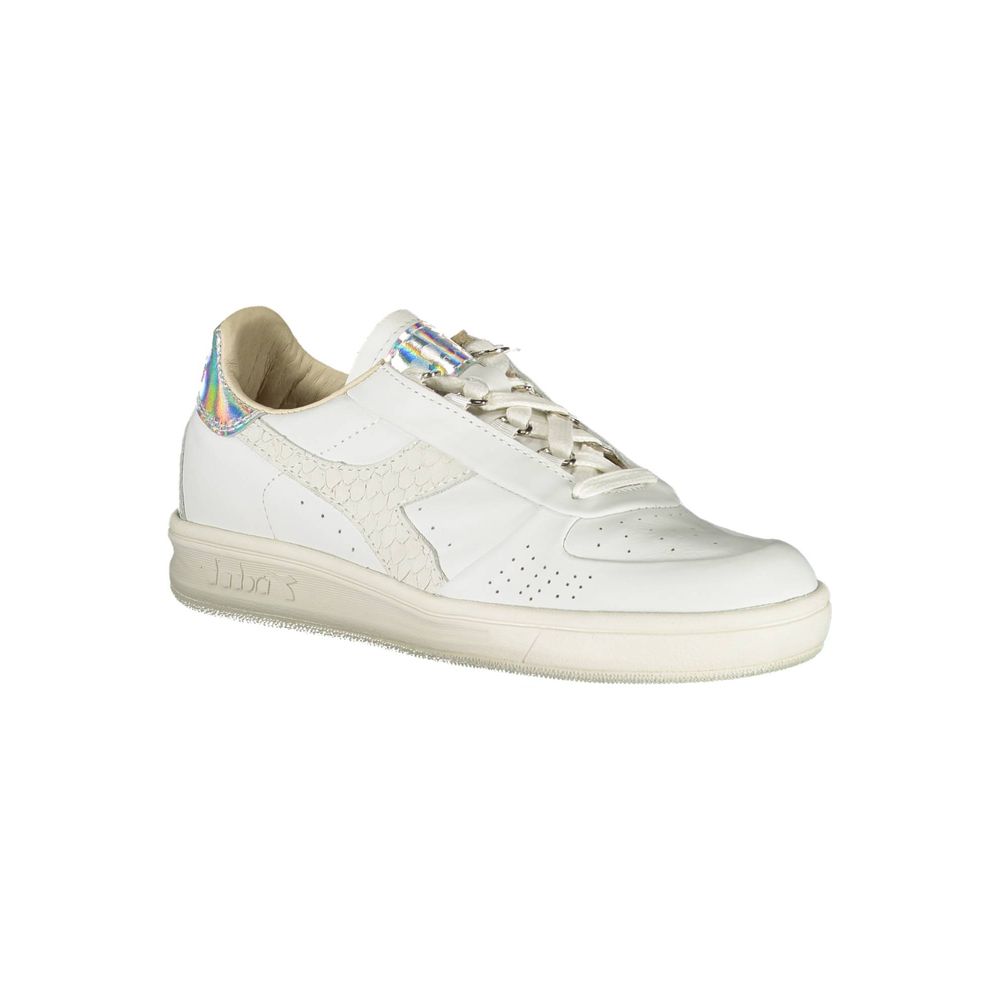Sneakers by Diadora for women in fabric white presents a sumptuous silhouette from the Women's Fashion Fabric Sneakers collection, showcasing a sumptuous fashion style for an elevated aesthetic.