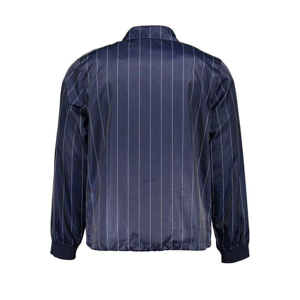 Jacket by Gant for men in polyester blue features a smart silhouette, perfectly accentuated by its unique and functional pockets for a smart finish.