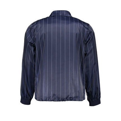 Jacket by Gant for men in polyester blue features a smart silhouette, perfectly accentuated by its unique and functional pockets for a smart finish.