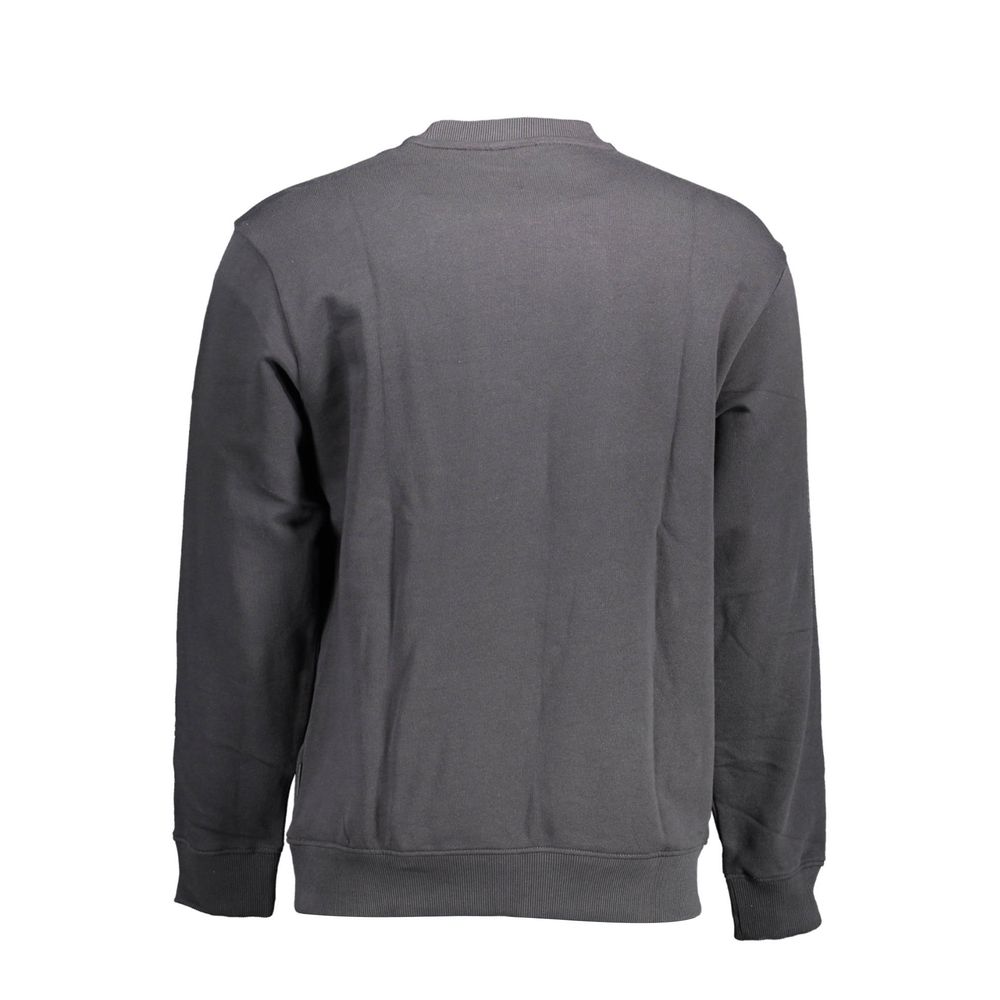 Sweatshirt Sweater by Napapijri for men in cotton black showcases an masterful silhouette, artfully detailed with a masterful round neckline and for a sophisticated, premium finish.